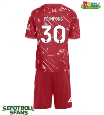 Liverpool Jeremie Frimpong #30 Hemmaställ Barn 2026-27 Kortärmad (+ Korta byxor)